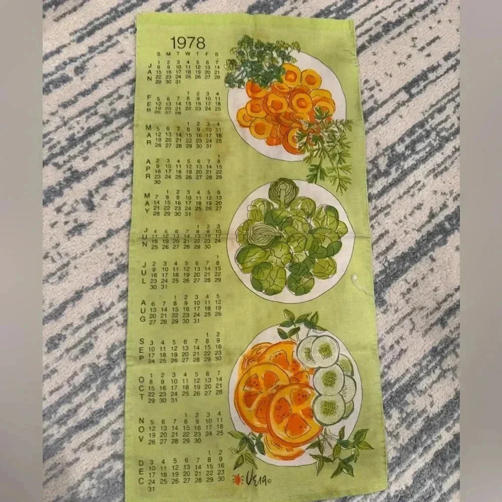 Vintage Vera Neumann 1978 Cloth Calendar